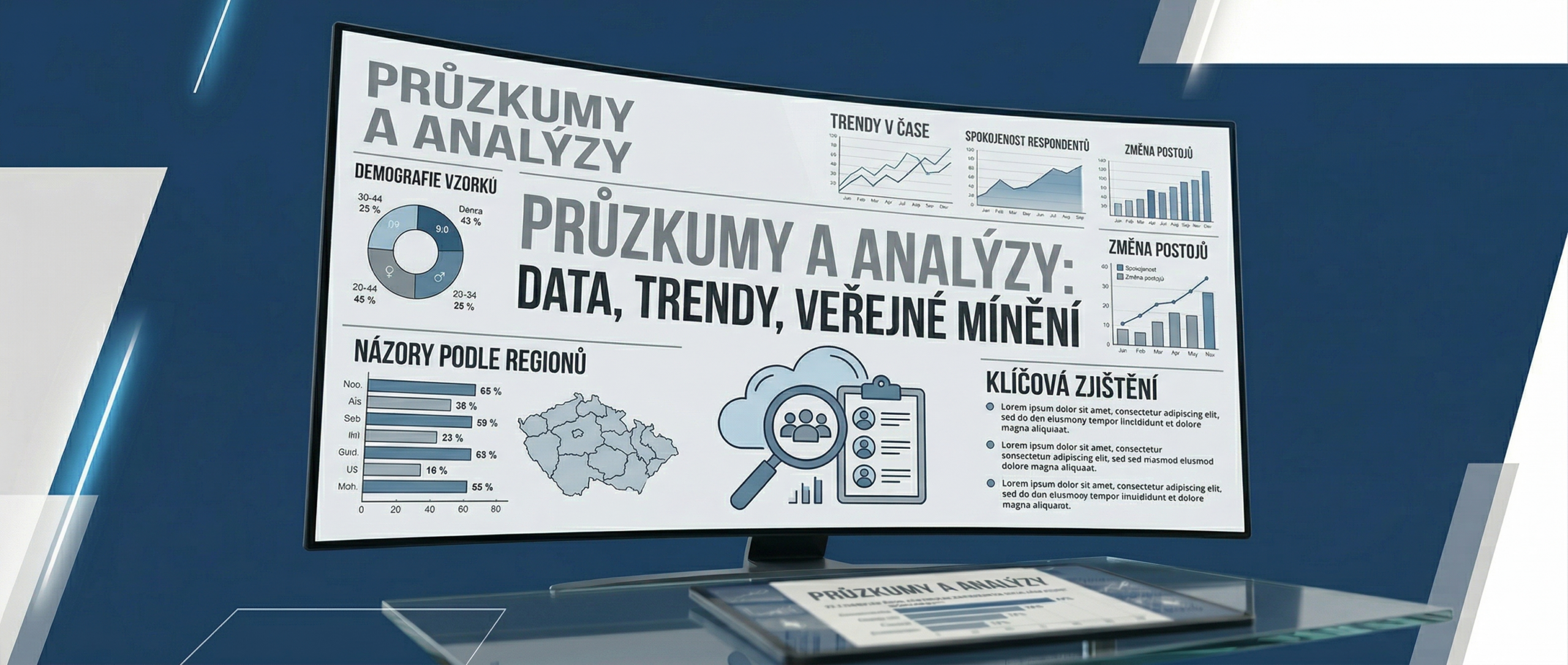 Průzkumy a analýzy